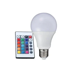 LAMPADINA LAMPADA FARETTO LED RGB CON TELECOMANDO LUCE MULTICOLOR E27 DA INTERNO