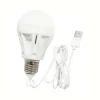 LAMPADINA LAMPADA LED USB 3W 5W 7W 5V LUCE BIANCA PORTATILE CAMPEGGIO EMERGENZA