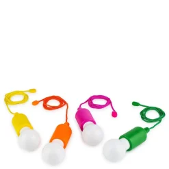 LAMPADINA LAMPADA LUCE A LED A BATTERIE PORTATILE ANTIURTO CON CORDA SENZA FILI