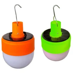 LAMPADINA LAMPADA LUCE LED LAMPADA EMERGENZA CAMPEGGIO CON PANNELLO SOLARE