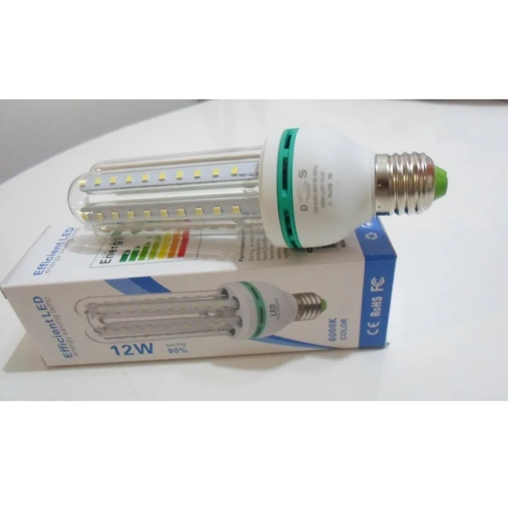 LAMPADINA LAMPADA TUBO LED LUCE BIANCA FREDDA CALDA E27 RISPARMIO 3U 12W