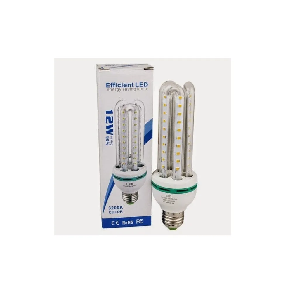 LAMPADINA LAMPADA TUBO LED LUCE BIANCA FREDDA CALDA E27 RISPARMIO 3U 12W