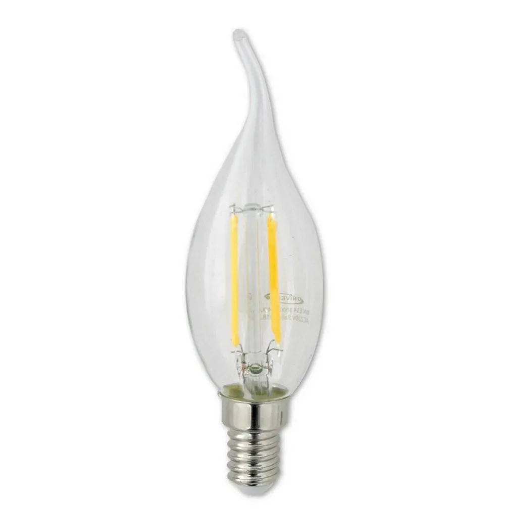 LAMPADINA LED 4 W E14 COLPO DI VENTO LUCE FREDDA NATURALE CALDA 440LM C35A-T