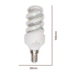 LAMPADINA LED 5 W E14 475LM SPIRALE LUCE CALDA 3000K NATURALE 4000K FREDDA 6500K