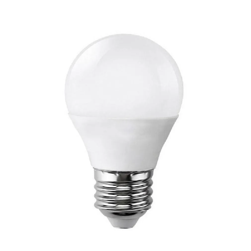 LAMPADINA LED 6 W SFERA E27 LUCE FREDDA 6500K CALDA 3000K NATURALE 4000K G45-04
