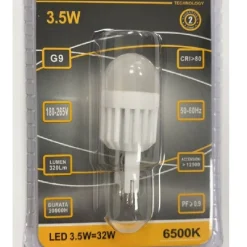 LAMPADINA LED 3.5 WATT ATTACCO G9 COMPATTA LUCE BIANCA CALDA FREDDA NATURALE