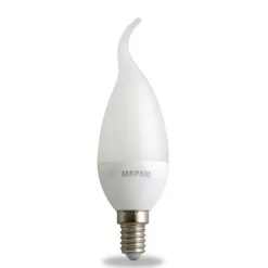 LAMPADINA LED A CANDELA OPACA E14 3 WATT LUCE CALDA 3000K ALTA QUALITÀ 00524