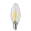 LAMPADINA LED A FILAMENTO E14 4W CANDELA LUCE NATURALE FREDDA CALDA 440LM C35T