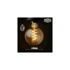 LAMPADINA LED A FILAMENTO GLOBO CARBONIO VINTAGE DECORATIVA ATTACCO E27 4W