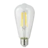 LAMPADINA LED A FILAMENTO 8 WATT E27 ST64 LUCE CALDA 3000K 880 LUMEN 220V T64-TC