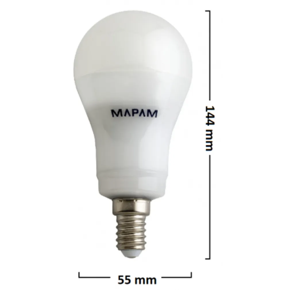 LAMPADINA LED ATTACCO E14 BULBO A55 7 WATT LUCE NATURALE 4500K ALTA QUALITÀ 00326