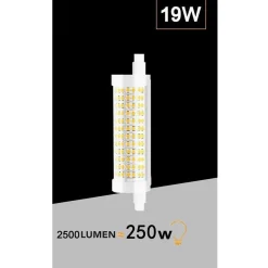 LAMPADINA LED ATTACCO R7S 19 WATT 2500 LM LUCE CALDA NATURALE FREDDA R7S-19W-001