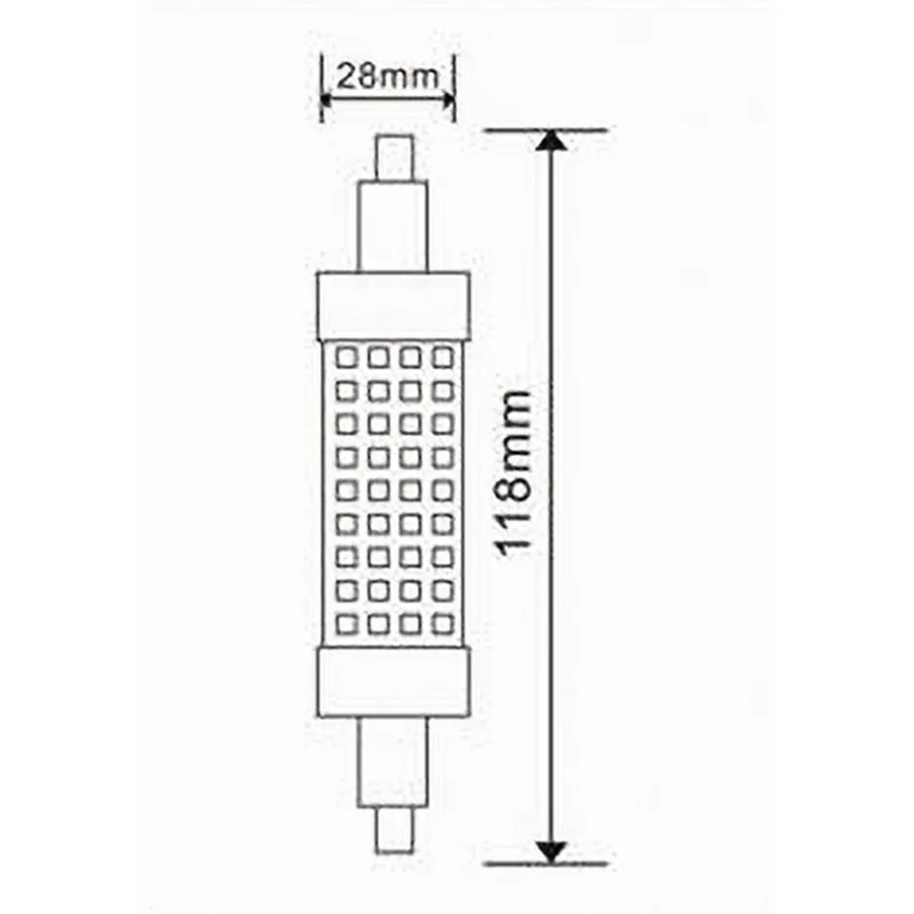LAMPADINA LED ATTACCO R7S 19 WATT 2500 LM LUCE CALDA NATURALE FREDDA R7S-19W-001