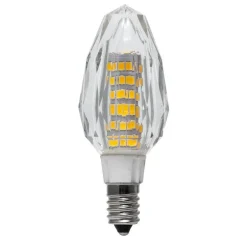 LAMPADINA LED CANDELA E14 VETRO CRISTALLO LAMPADA 7W 230V LUCE 3000K 4000K 6000K