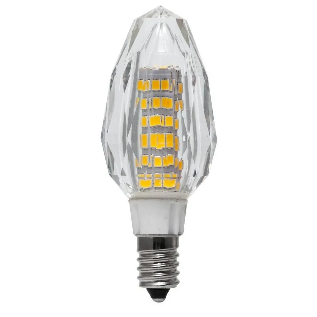 LAMPADINA LED CANDELA E14 VETRO CRISTALLO LAMPADA 7W 230V LUCE 3000K 4000K 6000K