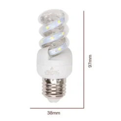 LAMPADINA LED E27 3 W 285LM TORTIGLIONE VORTICE SPIRALE LUCE FREDDA 6500K 91962