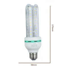 LAMPADINA LED E27 20 W 4U 1900LM TUBOLARE TUBO LINEARE LUCE CALDA FREDDA NATURALE
