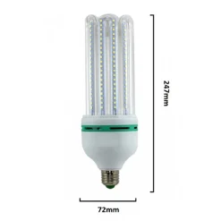 LAMPADINA LED E27 30 W 4U TUBOLARE TUBO LINEARE LUCE NATURALE 4000K 2850LM 87491