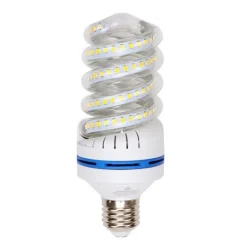 LAMPADINA LED E27 20 WATT 1900LM TORTIGLIONE VORTICE SPIRALE LUCE NATURALE CALDA