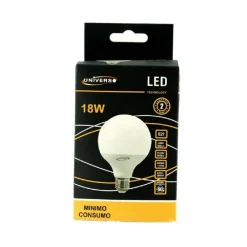 LAMPADINA LED E27 A GLOBO G95 18 W LUCE BIANCO CALDO FREDDO NATURALE G95-02