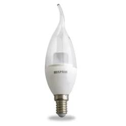 LAMPADINA LED E14 CANDELA TRASPARENTE 5 WATT LUCE FREDDA 6500K ALTA QUALITÀ 00289