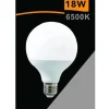 LAMPADINA LED E27 G95 18W FORMA A GLOBO LUCE BIANCA CALDA FREDDA NATURALE G95-09