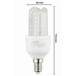 LAMPADINA LED E14 3U 6 WATT LUCE CALDA 3000K FREDDA 6500K NATURALE 4000K 3U-02