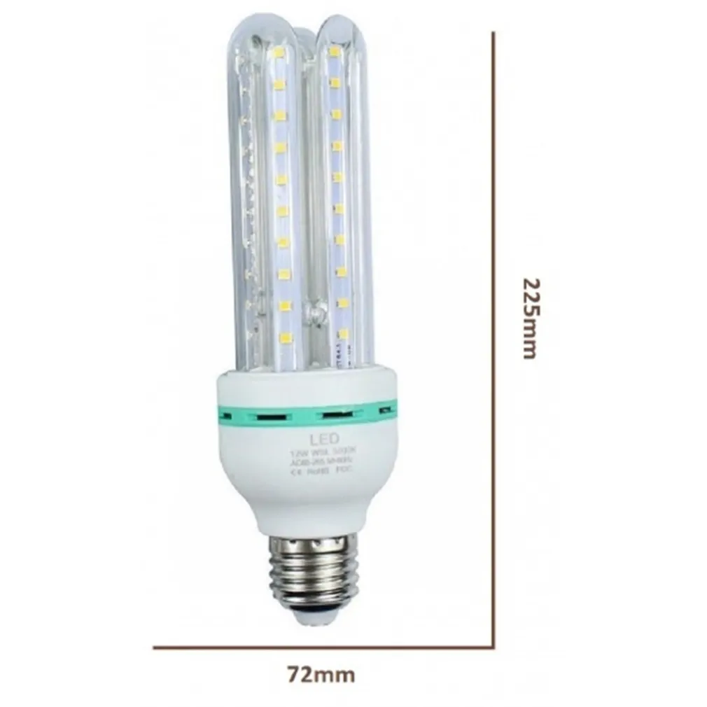 LAMPADINA LED E27 24W 4U 2280LM TUBOLARE TUBO LINEARE LUCE CALDA FREDDA NATURALE