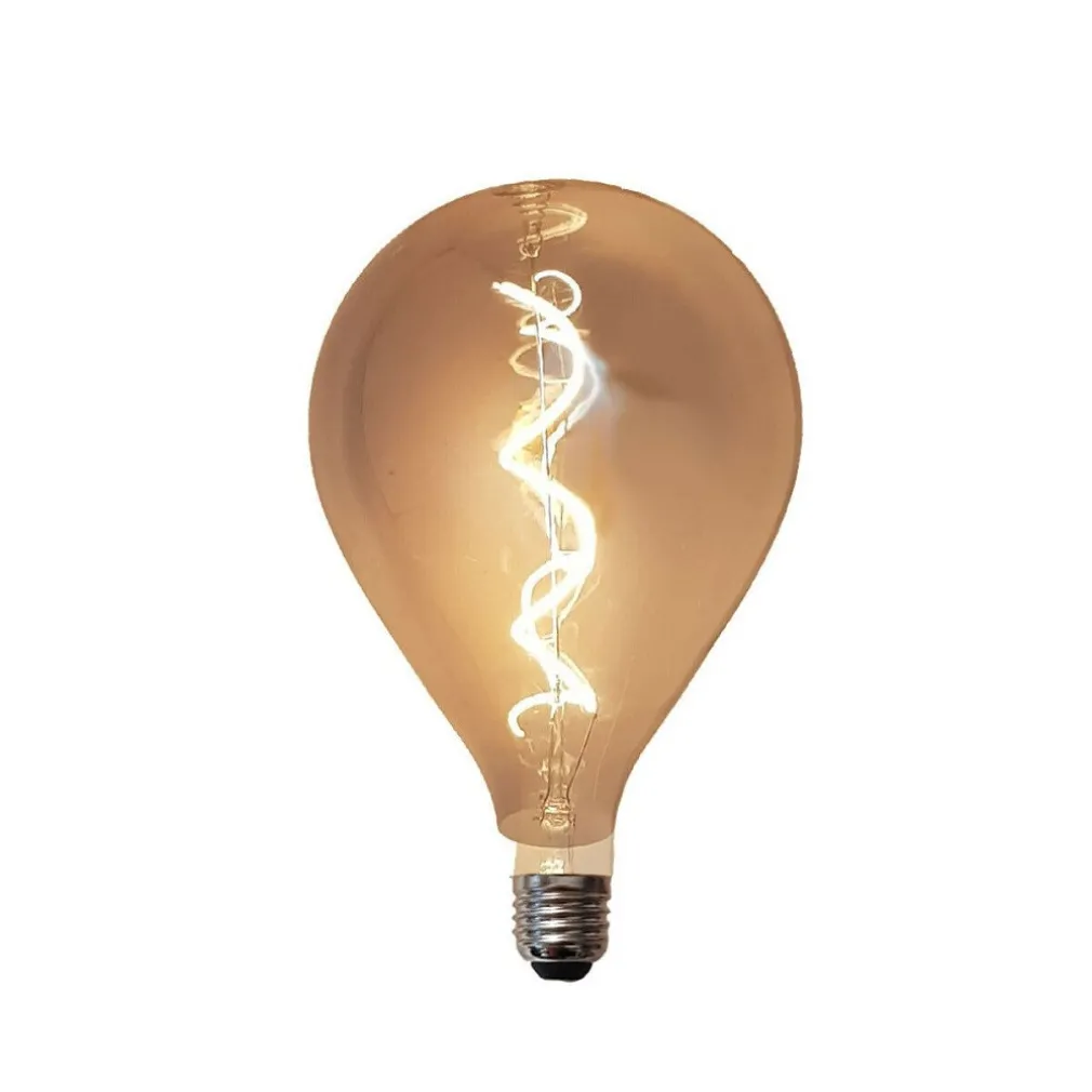 LAMPADINA LED FILAMENTO VINTAGE RETRO' LAMPADA FUME' E27 4W LUCE CALDA 2200K