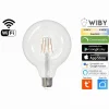 LAMPADINA LED G125 E27 A FILAMENTO 7WATT WIFI DIMMERABILE COLORE LUCE REGOLABILE