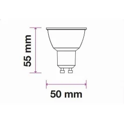 LAMPADINA LED GU10 3W FARETTO SPOTLIGHT RGB CON TELECOMANDO CROMOTERAPIA GU10-RGB