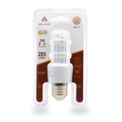 LAMPADINA LED JN17 ATTACCO E27 3W 2U LUCE NATURALE 4000K TUBOLARE LINEARE 285LM 87255
