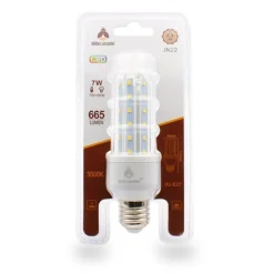 LAMPADINA LED JN22 ATTACCO E27 7W 3U LUCE CALDA 3000K TUBOLARE LINEARE 665LM 87309
