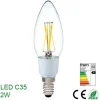 LAMPADINA LED RISPARMIO ENERGETICO 2 W E14 BASSO CONSUMO LUCE CALDA CLASSE A