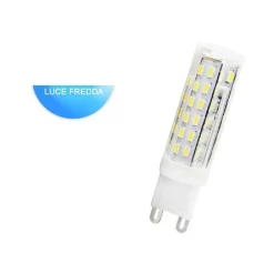 LAMPADINA LED SMD 3014 G9 4,5 WATT LUCE FREDDA 6500K CALDA 3000K NATURALE 4000K
