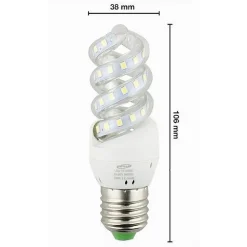 LAMPADINA LED SPIRALE ATTACCO E27 7WATT LUCE 6500K 3000K 4000K ILLUMINAZIONE S02