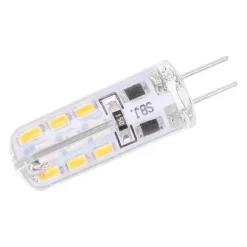 LAMPADINA LED 3W 24 SMD G4 3014 ATTACCO A SPILLO LUCE BIANCA CALDA FREDDA 12V