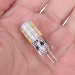 LAMPADINA LED 3W 24 SMD G4 3014 ATTACCO A SPILLO LUCE BIANCA CALDA FREDDA 12V