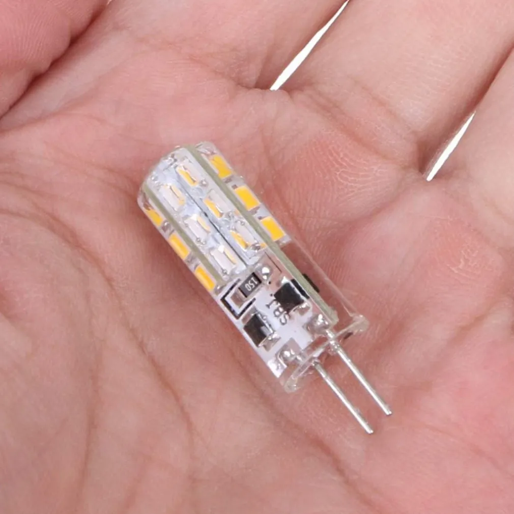 LAMPADINA LED 3W 24 SMD G4 3014 ATTACCO A SPILLO LUCE BIANCA CALDA FREDDA 12V