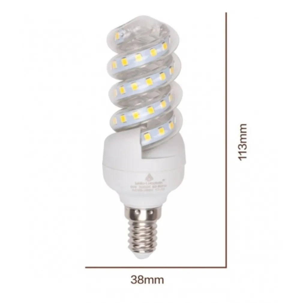 LAMPADINA LED 9W E14 855 LM SPIRALE LUCE CALDA 3000K NATURALE 4000K FREDDA 6500K