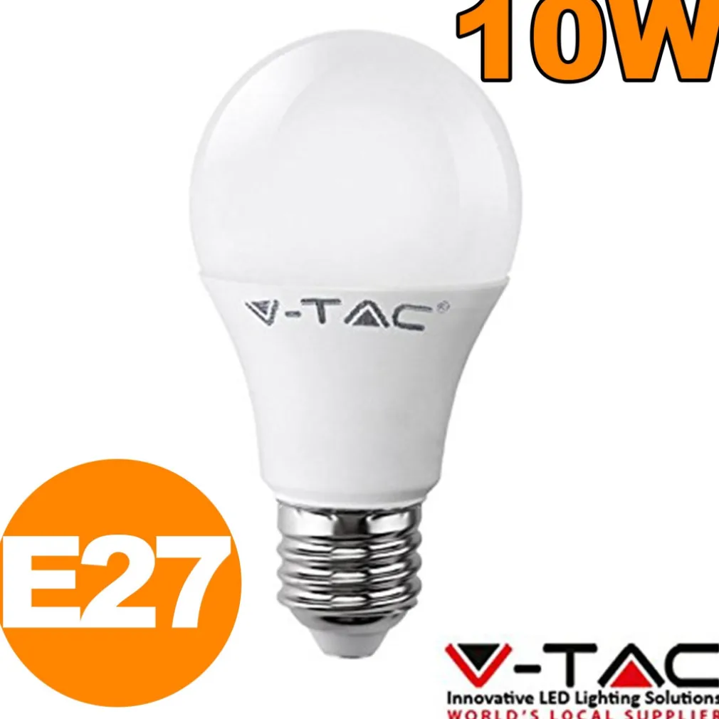 LAMPADINA LED 10W LUCE FREDDA A SFERA VT-1853 E27 LAMPADA ILLUMINAZIONE SKU4227
