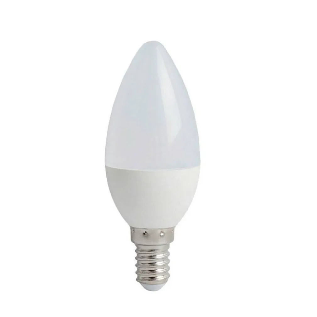 LAMPADINA LED 6WATT A CANDELA ATTACCO E14 6500K 3000K 4000K BASSO CONSUMO C3603