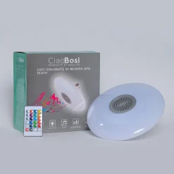 LAMPADINA MUSICALE LUCI COLORATE LAMPADA DI MUSICA E27 UFO BLUETOOTH 5.0 TX-9711