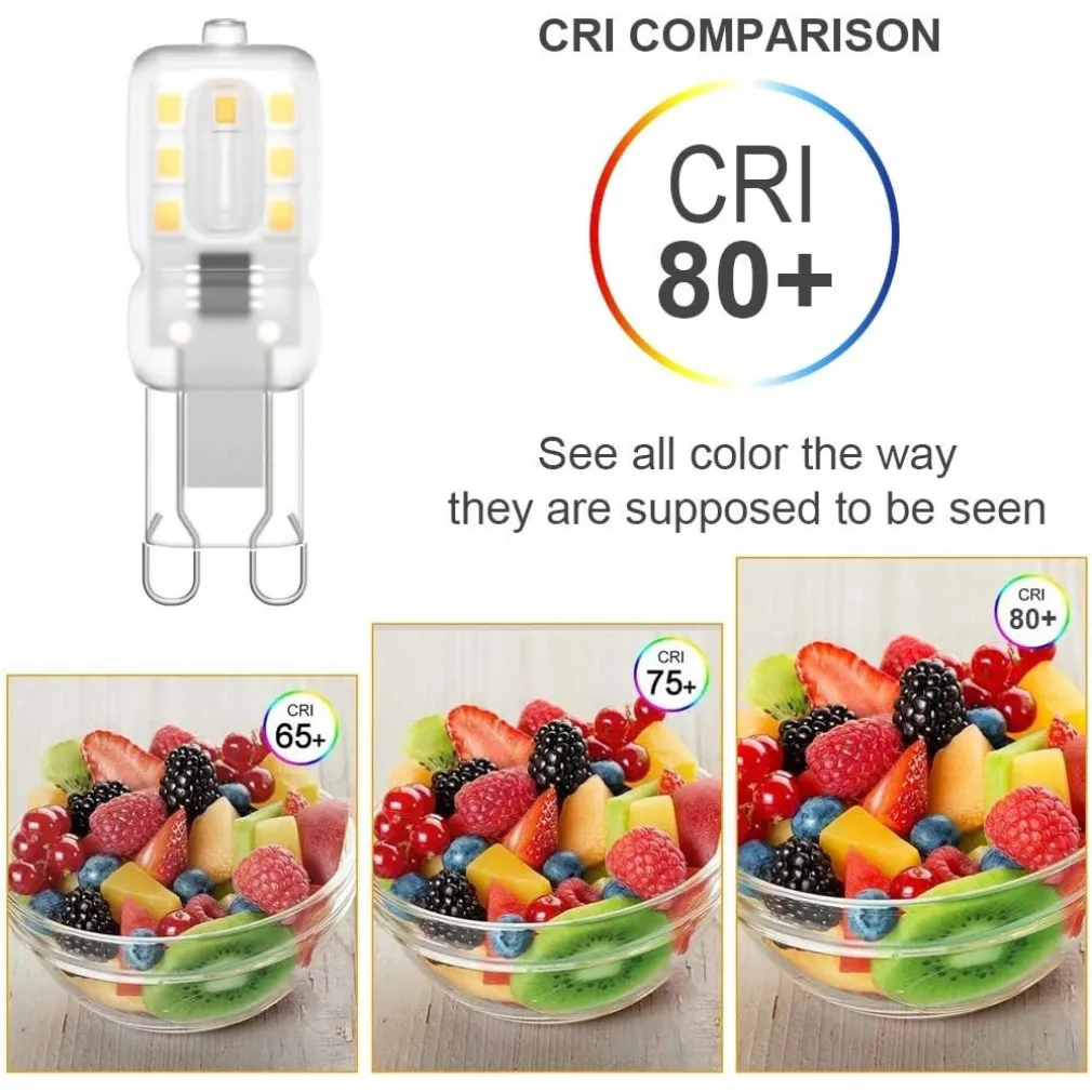 LAMPADINA PER FARETTO 2W LED 2 SMD 3535 ATTACCO G9 LUCE BIANCA FREDDA CALDA 220V