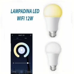 LAMPADINA SMART LED WIFI E27 12W 2700K 6400K DIMMERABILE IOS ANDROID ALEXA GOOGLE