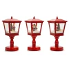 LAMPIONE LUMINOSO NATALIZIO DECORATIVO CON MOVIMENTO EFFETTO NEVE MUSICA H31CM USO INTERNO