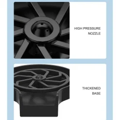LAVABICCHIERI AUTOMATICO A PRESSIONE LAVA BICCHIERI FISSAGGIO SU LAVELLO CUCINA