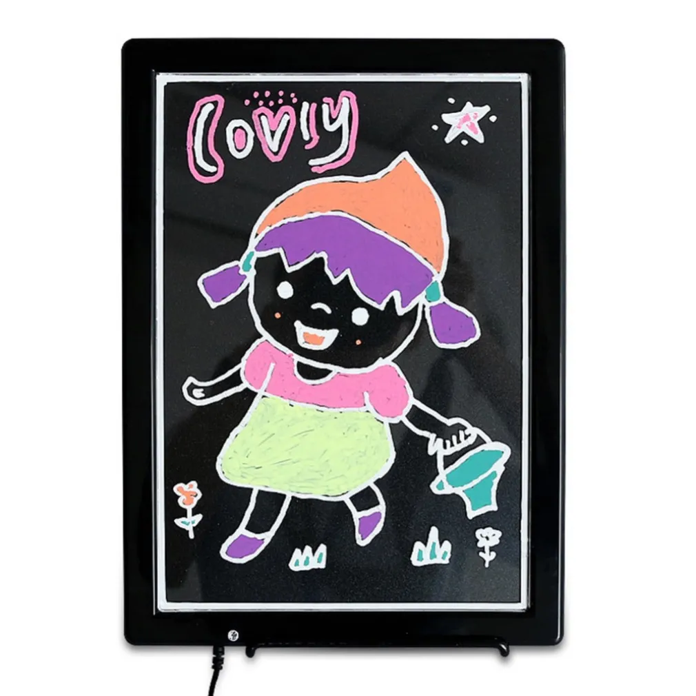 LAVAGNA INSEGNA LUMINOSA A LED RISCRIVIBILE 50X70 PER PUB RISTORANTE BAR NEGOZIO