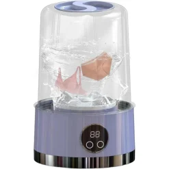 LAVATRICE PORTATILE PULIZIA MUTANDE SILENZIOSA WIRELESS PER DORMITORI CAMPEGGIO VIAGGIO