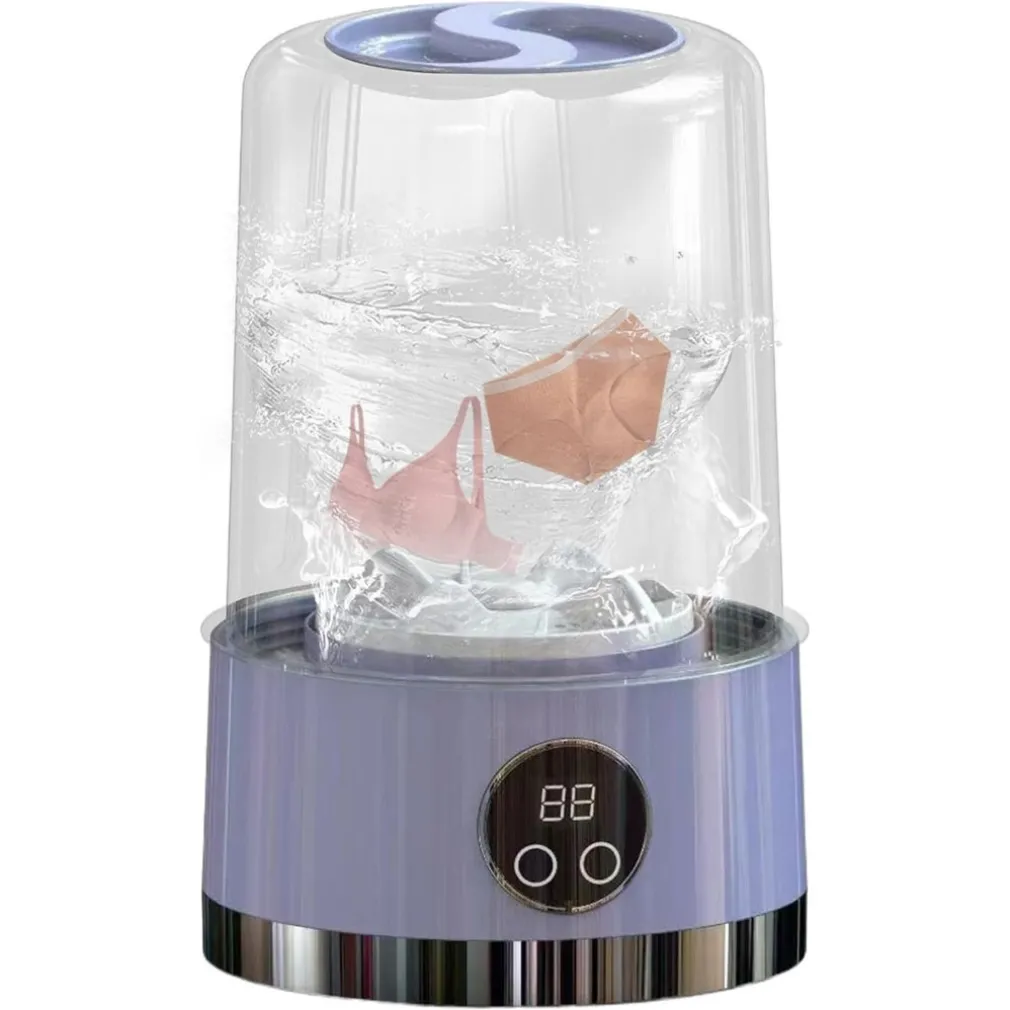 LAVATRICE PORTATILE PULIZIA MUTANDE SILENZIOSA WIRELESS PER DORMITORI CAMPEGGIO VIAGGIO